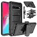 Venoro Galaxy S10 5G Case, Shockproof Protection Case Cover with Belt Swivel Clip and Kickstand Compatible with Samsung Galaxy S10 5G 6.7 inch (Black)