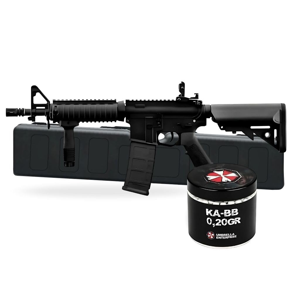 Delta Pioneer Fucile Softair Elettrico Sopdmod AEG Rifle in Polimero Rinforzato (20, Nero), con pallini