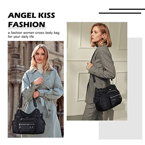 Image of Angel Kiss Hobo Handbags for Women Soft PU Leather Shoulder Handbags Ladies Purses