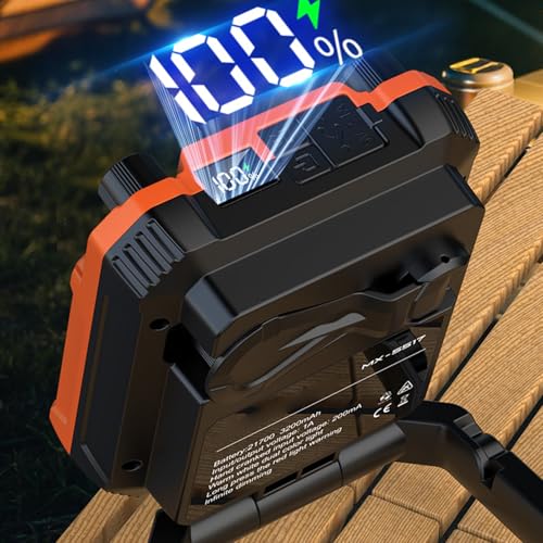 Lampe torche magnétique pliable à écran LCD pour un éclairage de travail précis