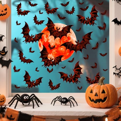 Vinilo Decorativo Murciélagos Halloween 29.97x29.97 cm miniatura 7