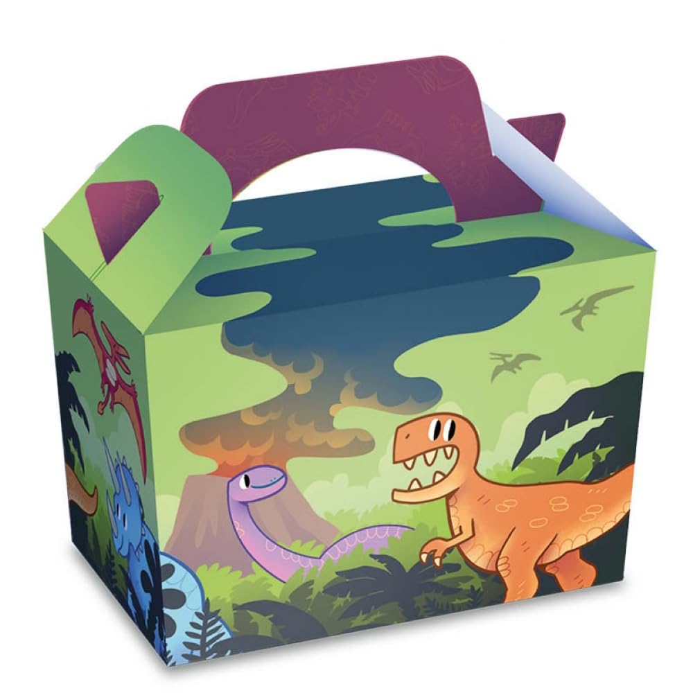 12 X Dinosaur Design Party Lunch/Food Boxes
