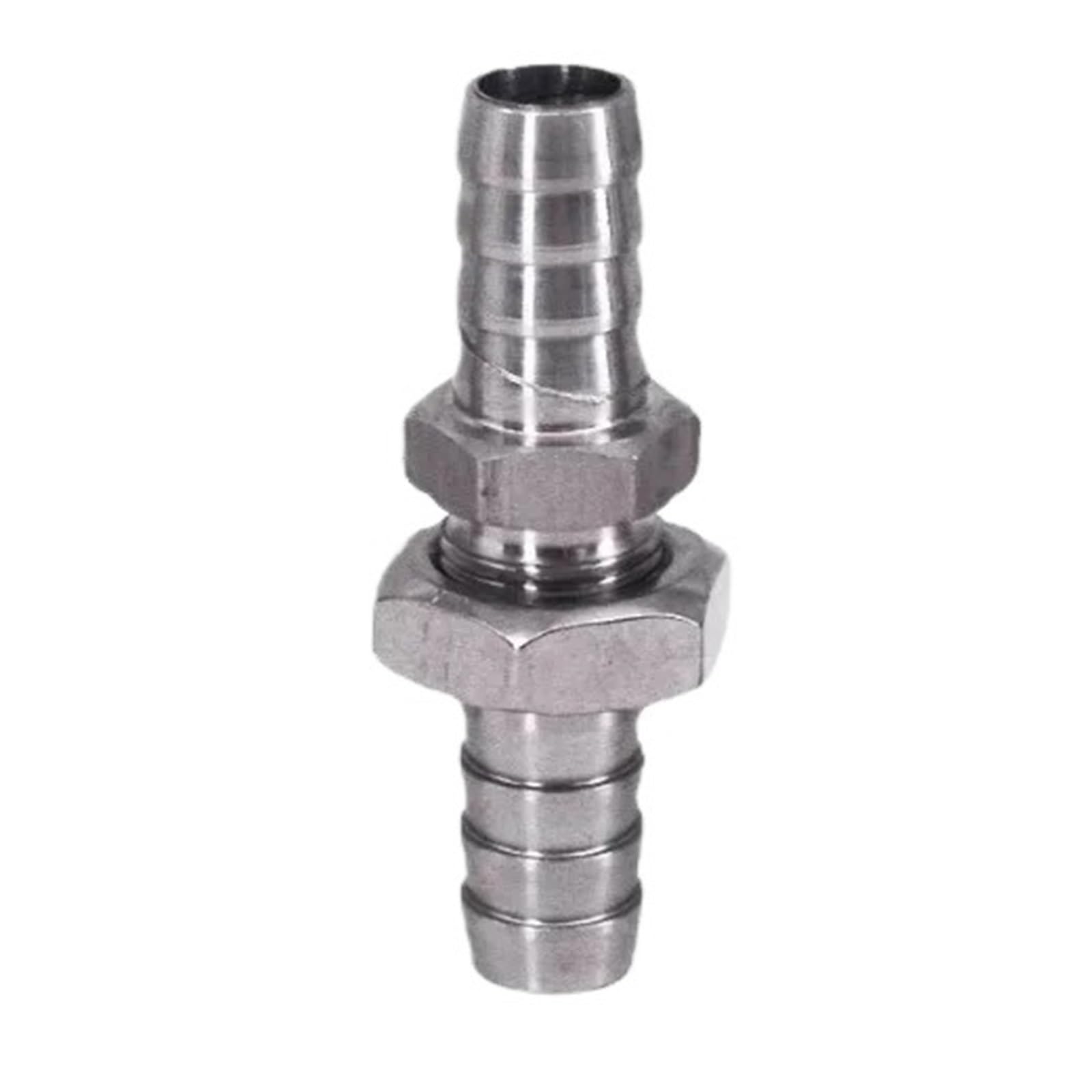 2,5 3 4 6 8 10 12 13 14 16 19 20 25 32mm espiga for manguera igual reducción 304 conector de montaje de tubería de cola de manguera de mamparo de acero inoxidable(1/4" OD x 1/4" OD x 1/8" Male NPT)