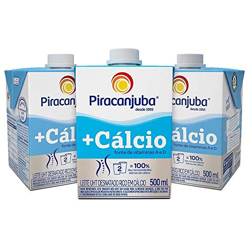 Kit Leite Piracanjuba Desnatado + Cálcio 3x500ml