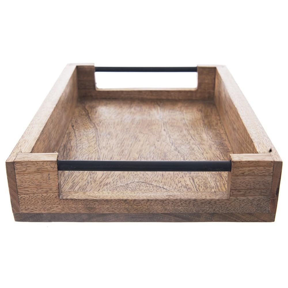 orion group Taca do serwowania mango z drewna, 40,5 x 30,5 x 6 cm
