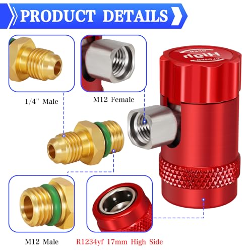 Adaptador Ajustable R1234yf con Acoplamientos Rápidos miniatura 5