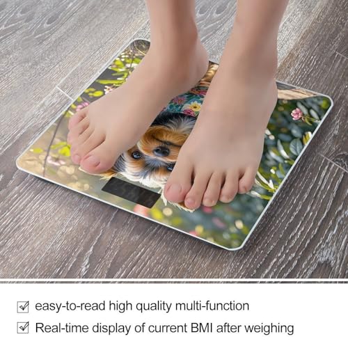 Báscula Digital para Baño Yorkie Floral Precisa miniatura 5