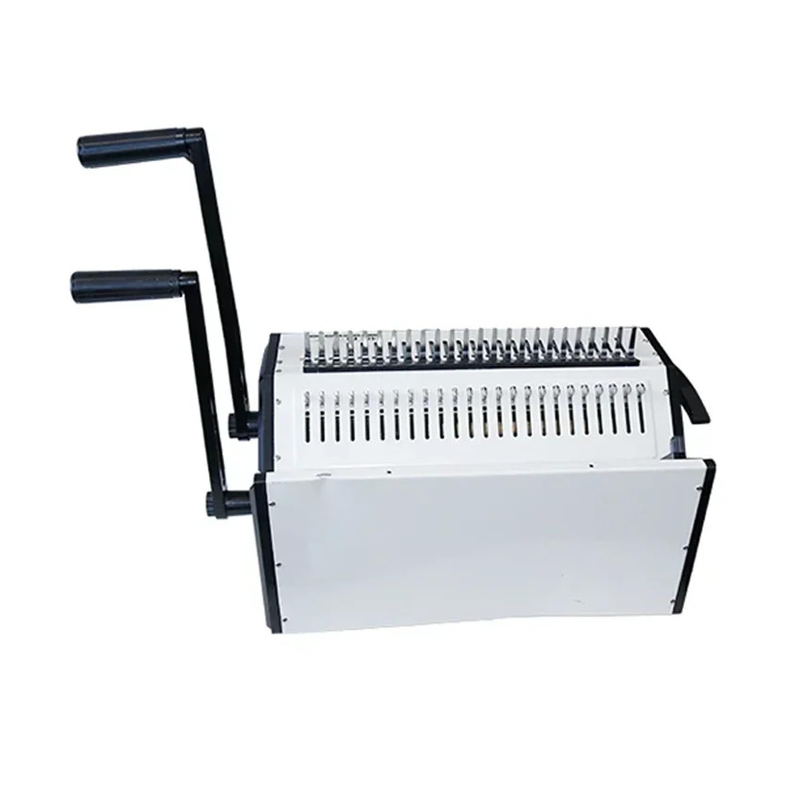 Elektrische Drahtbindemaschine, Clip-Binder, Kammbindung, Drei-in-Eins, 40-Loch-Eisenring/24-Loch-Gummi/10-Loch-Clip, schwere Stanzung für Zuhause, Schule