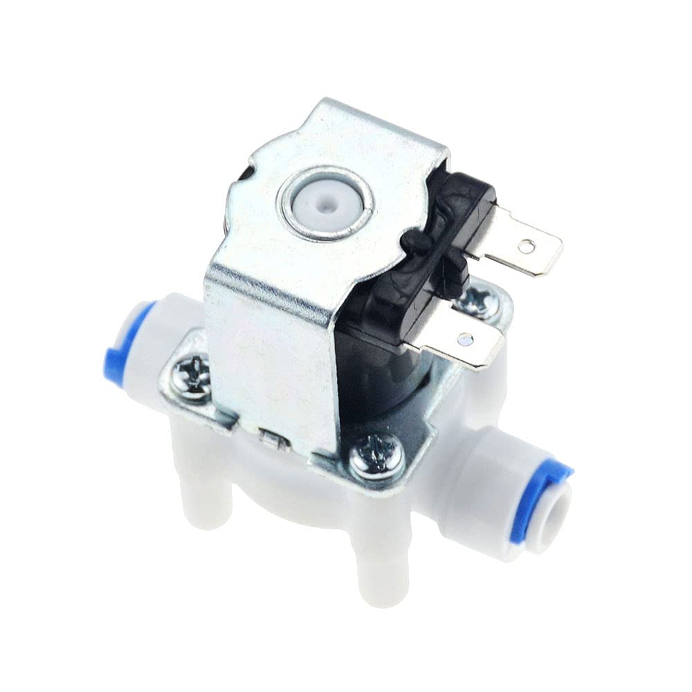 LKLNKVL Solenoid valve, 1/4" Magnetic Water Air Inlet Flow Switch Washing Machine Dispenser Electric(Dc 36v)