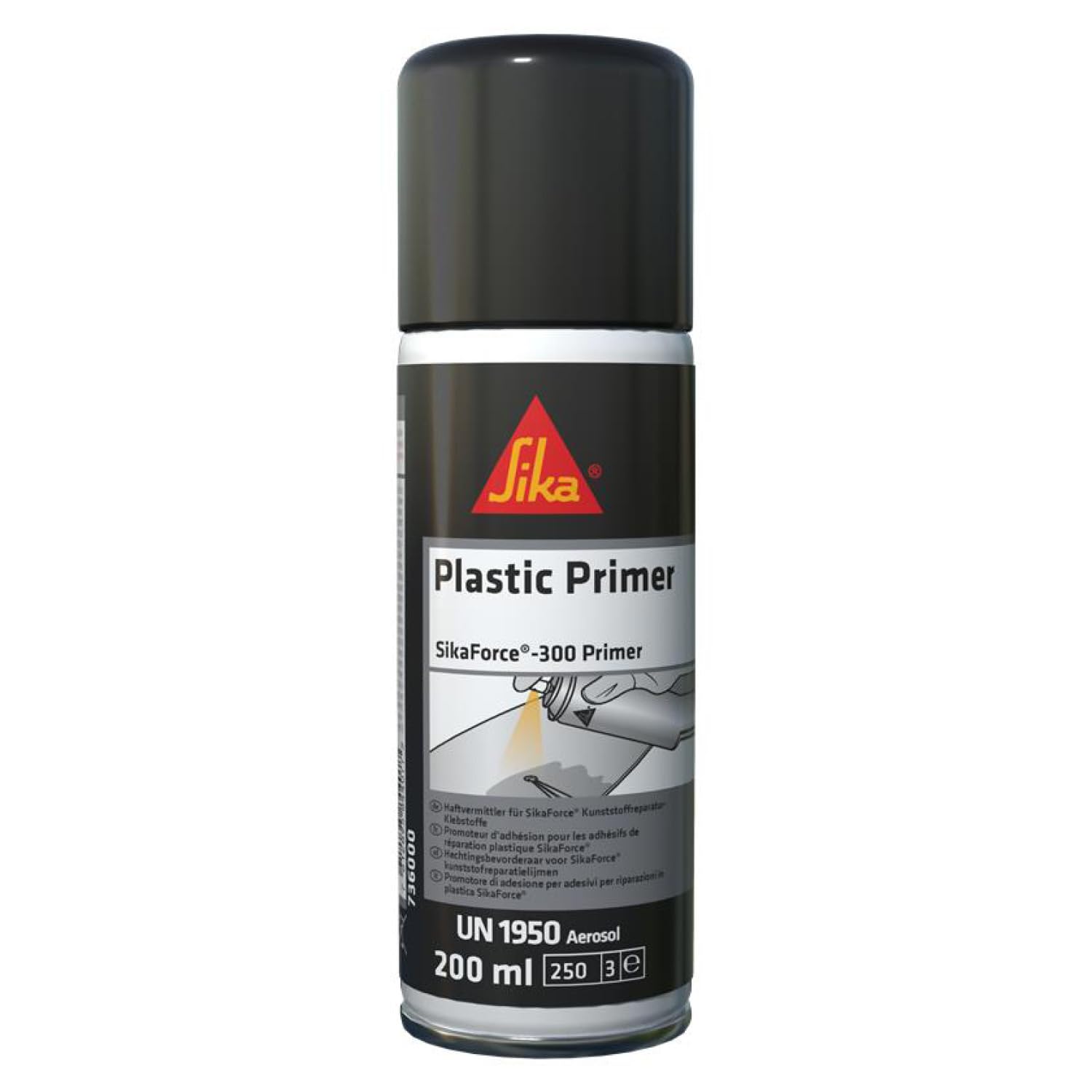 Sika Kunststoffprimer Auto – SikaForce-300 Primer transparent – 200 ml Spraydose