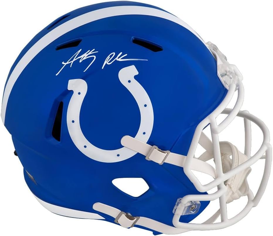 Anthony Richardson Signed Indianapolis Colts FLASH Riddell Full Size Speed Replica Helmet - (Fanatics) - Autographed NFL Helmets