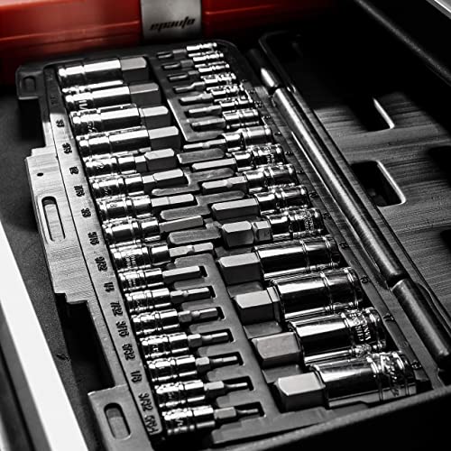 Epauto 32 Pcs Hex Bit Socket Set, Sae And Metric, S2 & Cr-V Steel #TOP7