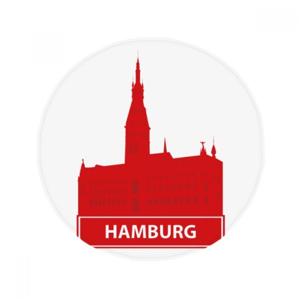 Cadeau tapis Hambourg Allemagne original multicolore 60x60cm pour salle de bain