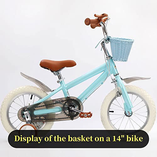 Kids Bike Basket for Boys Girls, Front Toddler Tiny Tricycle Baskets Walker Bike Accessories Small Scooter Arts and Crafts Bike Decoration accessorieskit for Girls - Thumbnail 5