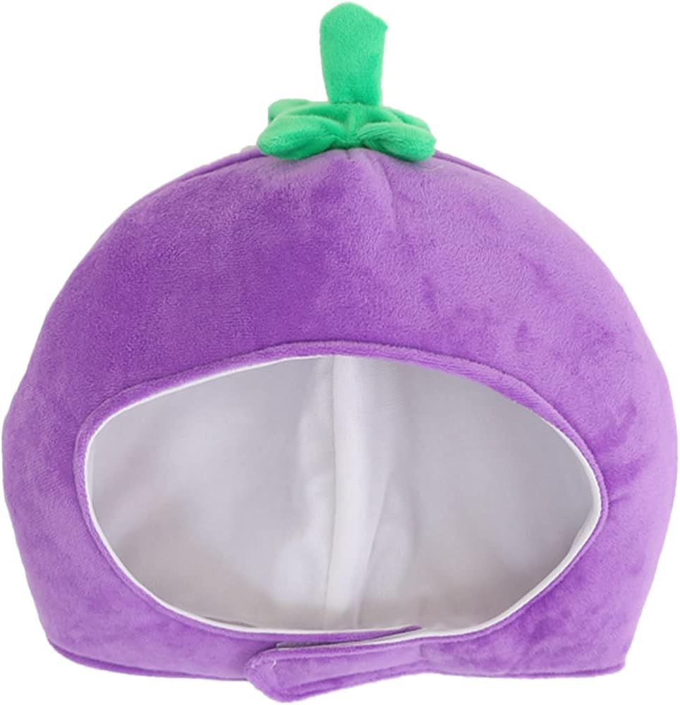 LUOZZY Funny Eggplant Hat for Carnival Costume Accessories Birthday Party Hat Photography Prop Headgear