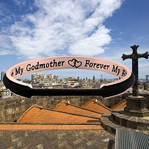 Miniatura 9 de Zuo Bao Godmother brazalete pulsera First My Godmather Forever My Friend Hair Tie brazalete para mujer