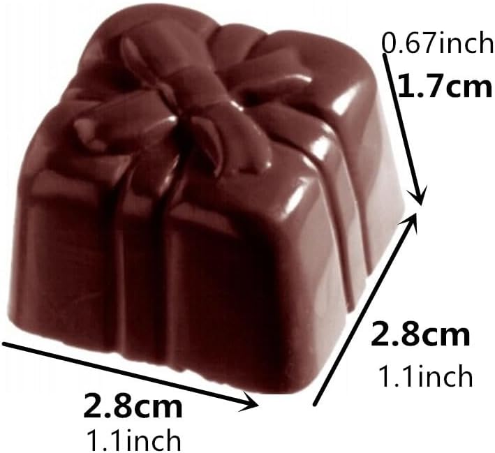 Miniatura 2 de Caja de regalo Forma de Policarbonato Caramelo Molde Chocolate Bonbon Molde DIY Chocolate Bandeja de Plástico (2114)