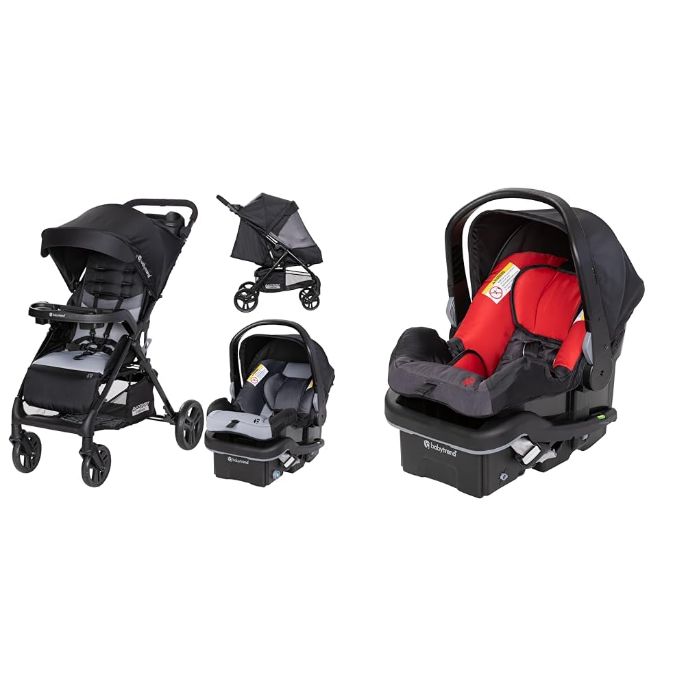 Baby Trend Passport Carriage Travel System with Dash Black Stroller and EZ-Lift Plus 35 Infant Car Seat : Baby