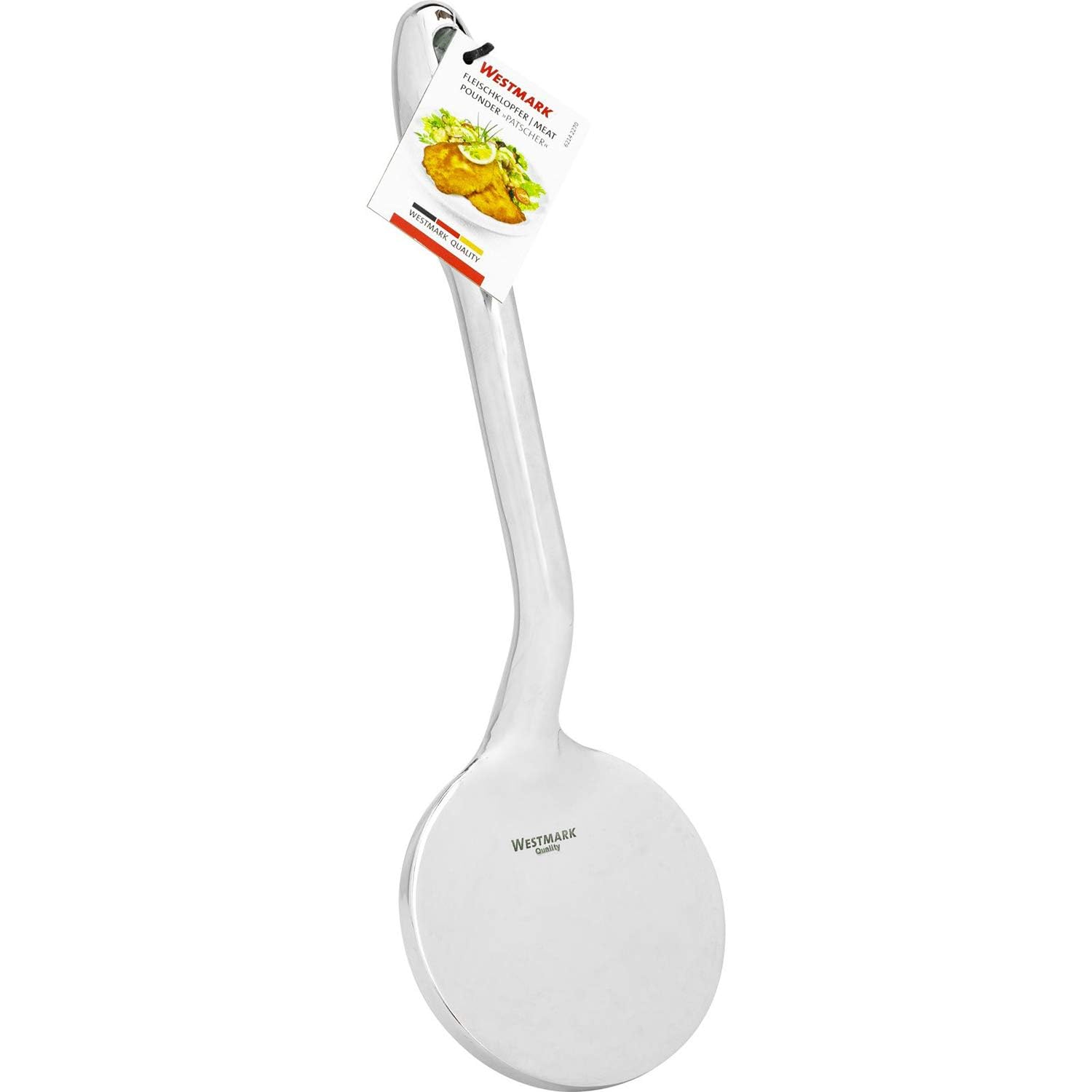Westmark extra großer Fleischklopfer, Länge: 29 cm, Zinkdruckguss, verchromt, Patscher, Silber, 62142270