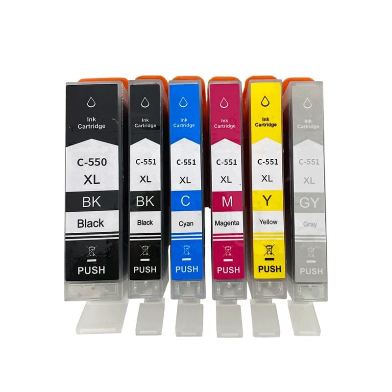 Cartouche PGI550XL CLI551XL contre les pannes d'encre noire sur modèle MG5650 et MG5450