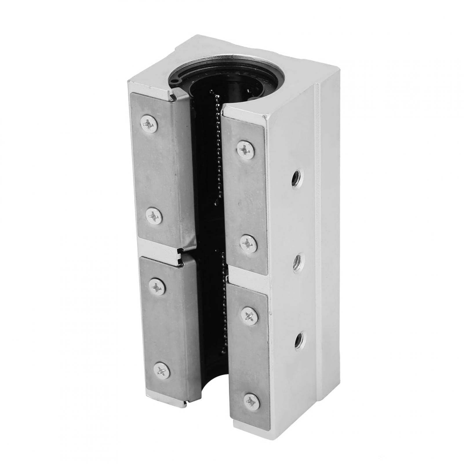 Oreiller de mouvement de roulement linéaire SBR25LUU 25mm, bloc de glissière de roulement linéaire ouvert, bloc de glissière de roulement de mouvement linéaire de type ouvert en aluminium pour l'assem