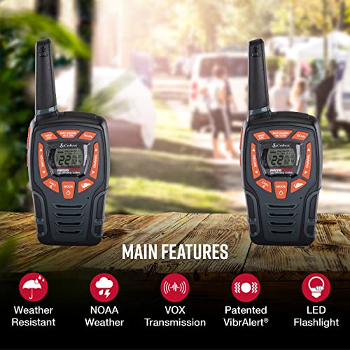 Cobra Acxt545 Weather-Resistant Walkie Talkies For Adults - Rechargeable, 22 Channels, Long Range 28-Mile Two-Way Radio Set (2-Pack) #TOP1