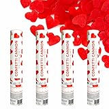 - Longueur du tube : 28 cm. - Diamètre des confettis : 2 cm. - Confettis coeur papier rouge biodégradables : 100% écologique. - Fonctionne à l'air comprimé. - Inoffensif : détonation avec propulsion d'air. - Propulsion des confettis : de 5 à 8 m en hauteur. - Chaque tube contient environ 700 confettis. - Prévoir de 8 à plus de 10 tubes par sortie d'église. - Utilisable par des enfants dès 12 ans sous la surveillance d'un adulte. - Produit non expédiable dans les Dom-Tom.