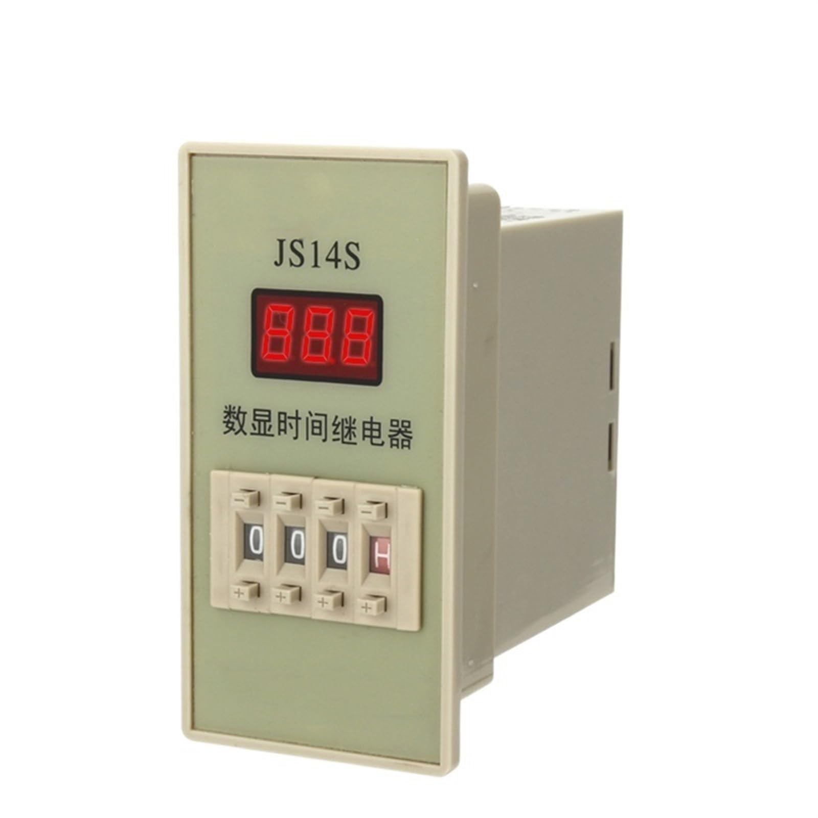 WBNFFUCYU Time Relay JS14S AC 220V 380V Delay Timer 0.01s-999H DPDT Digital Programmable with Socket Base(AC380V)