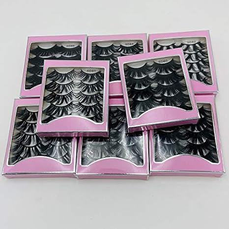NEW 5Pair Fluffy Lashes 25mm 3d Mink Lashes Long Thick Natural False Eyelashes Lashes Vendors Makeup Mink Eyelashesa