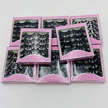 NEW 5Pair Fluffy Lashes 25mm 3d Mink Lashes Long Thick Natural False Eyelashes Lashes Vendors Makeup Mink Eyelashesa