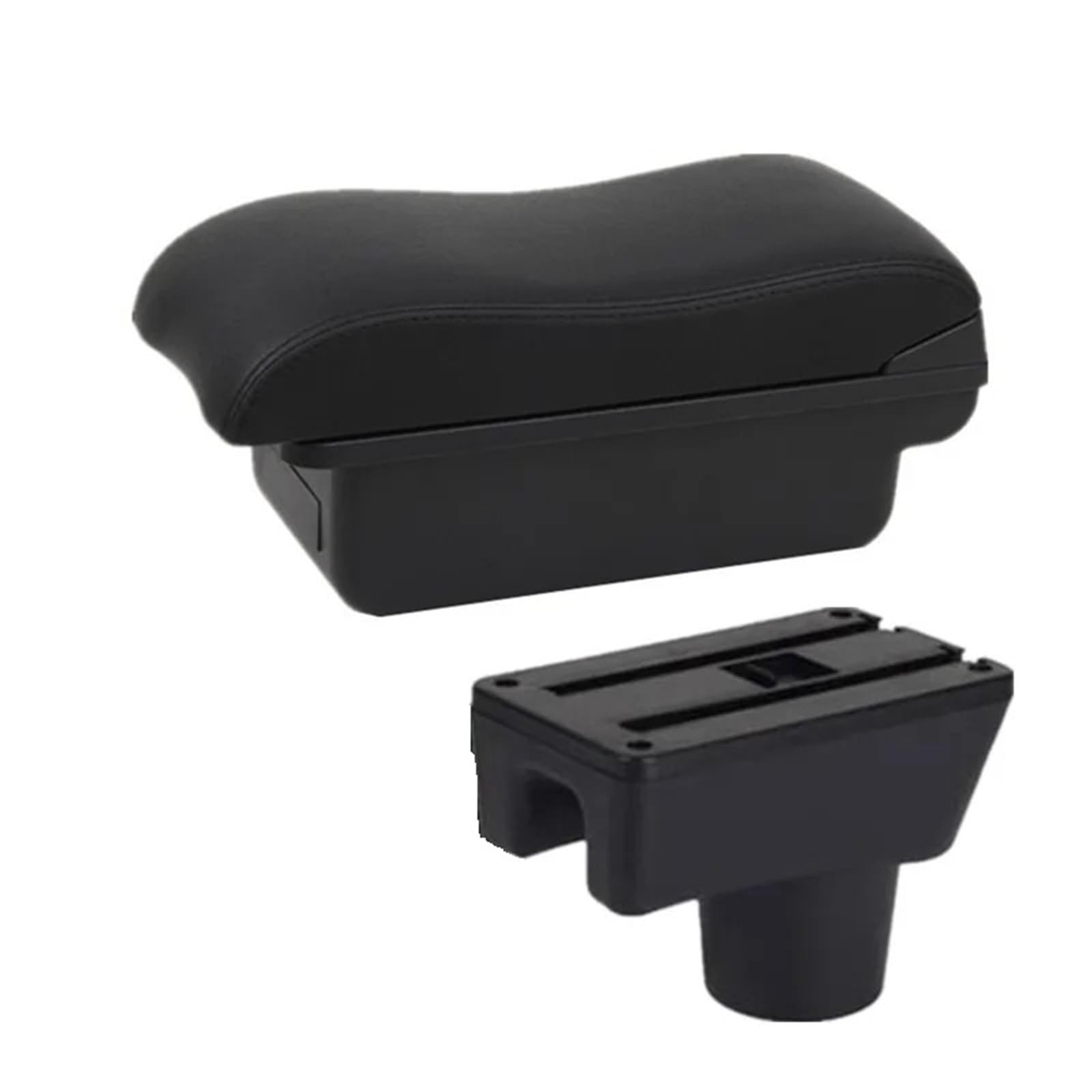 Hguvsjd Armrest Box For Mitsubishi For Attrage For Mirage For Space For Star Armrest Storage Box Retrofit Accessories Car Armrests(A Black line NO USB)