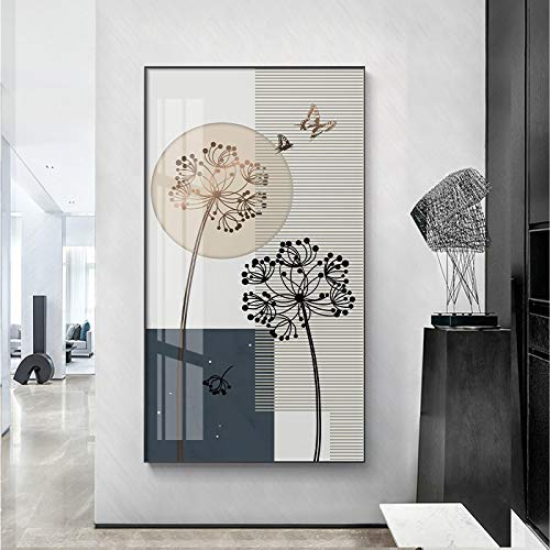 Affiche fleurs style nordique pour créer un salon cocooning