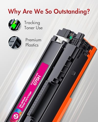 Image of 075 075H Compatible for Canon 075 075H Toner cartridges 4 Pack