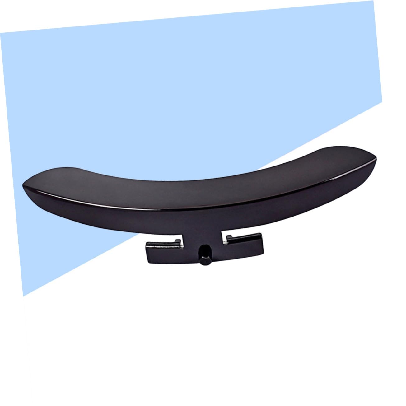 GOOHOCHY Banjo Armrest Single Leg Banjo Accessory Zinc Alloy Black Pickguard Mirror Finish