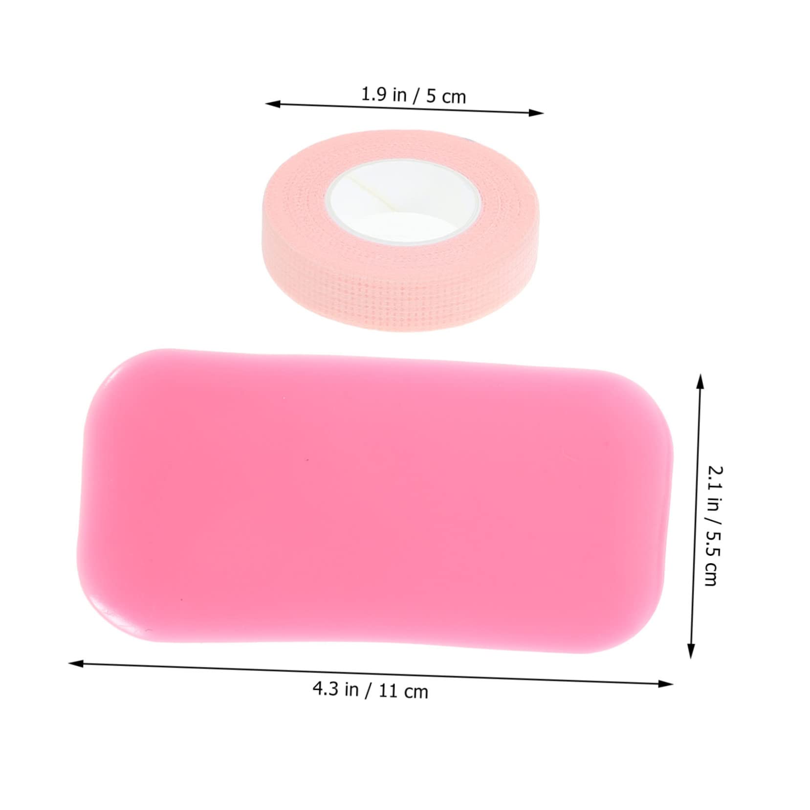 CLISPEED 11Pcs Eyelash Extension Kit with Silicone Lash Pads Adhesive Tapes Jade and Eyelash Supplies for Curling and Styling for Makeup Artists
