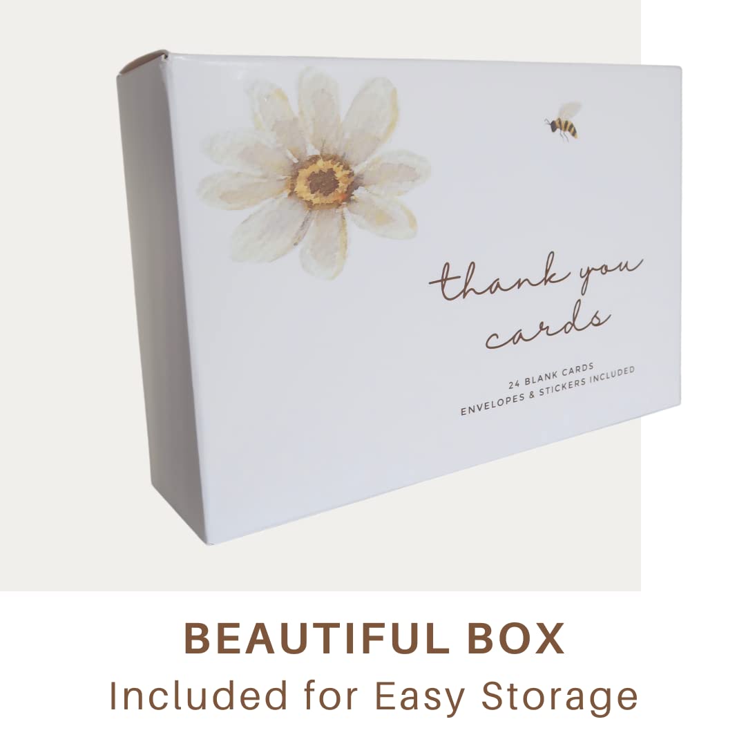 Thank You Cards With Envelopes Wildflower Thank You Cards With Envelope And Stickers For Birthday Wedding Baby Shower Bridal Shower 24 Pack 4 X 6 Inch - Walmart Supplies