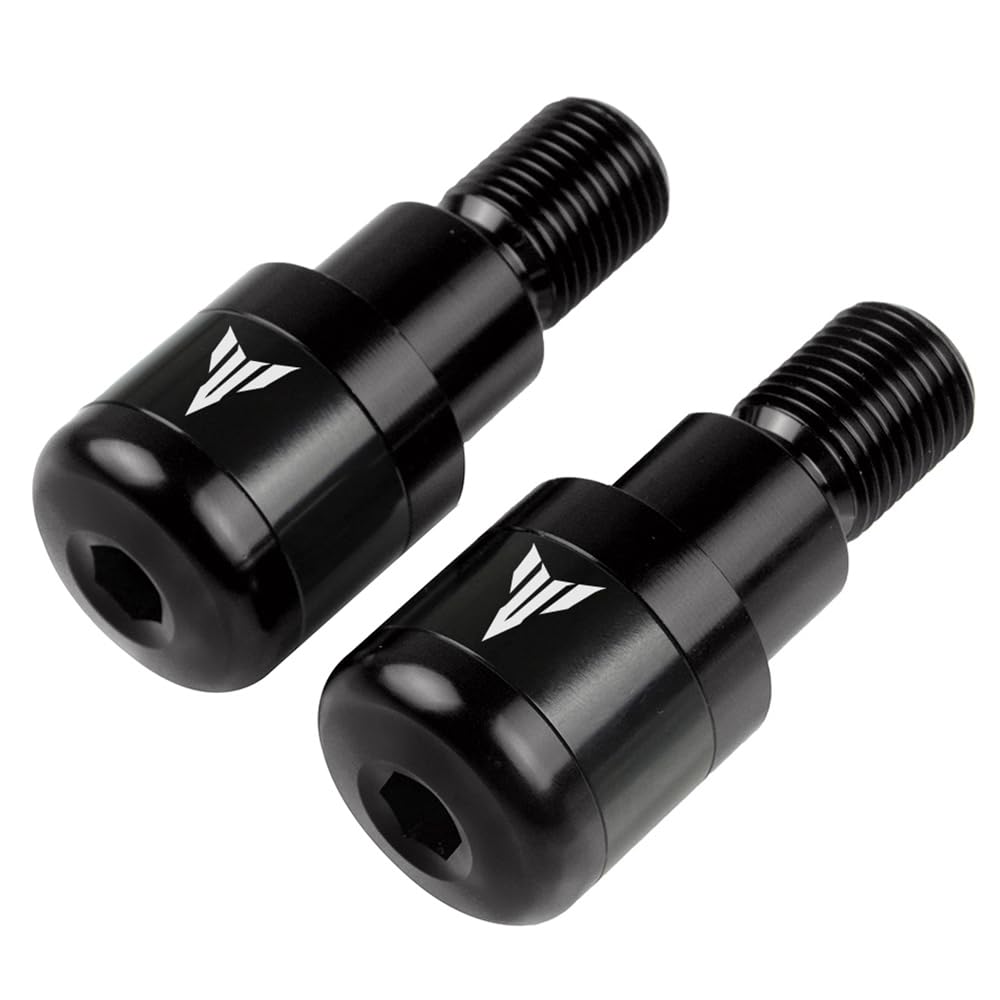 2pcs Moto Embout De Guidon Pour MT-01 MT01 MT03 MT-03 MT07 MT-07 MT09 MT-09 MT10 MT-10 SP MT125 MT-125-Noir