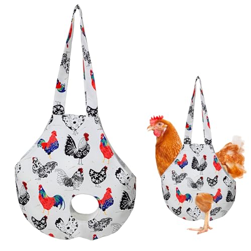 Chicken Holder Bag Poultry Carrier Sling with Handle 13.5x13.5 Inch Waterproof Chicken Transport Bag Farm Supplies for Hen Rooster Care Travel Farming