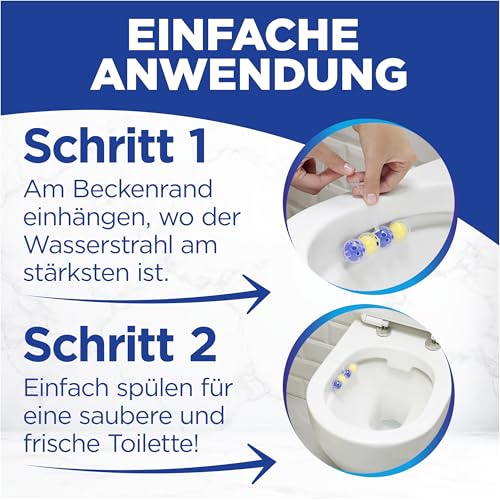 WC FRISCH Kraft Aktiv Duftspüler Lemon (150 g), WC Reiniger für Reinigung bei jeder Spülung, Duftsteine für langanhaltend frischen Duft, + 50% Anti-Kalk Effekt* 4