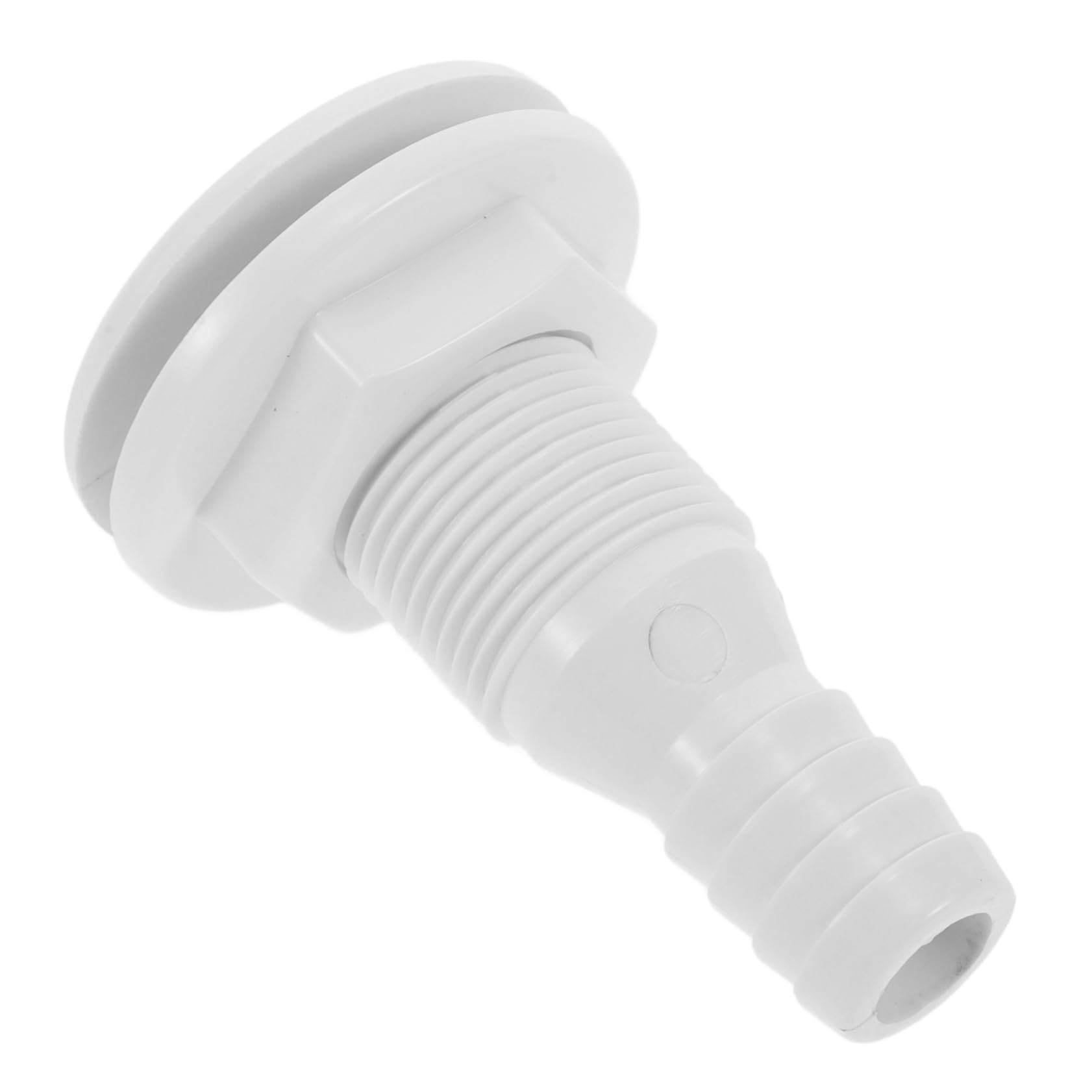 Hemobllo Válvula de Drenaje PVC Push-in Boat Drain Plug tapón de Drenaje de un Lado desagüe tapón de Drenaje para Barco Tubo de Drenaje de la embarcación el plastico White