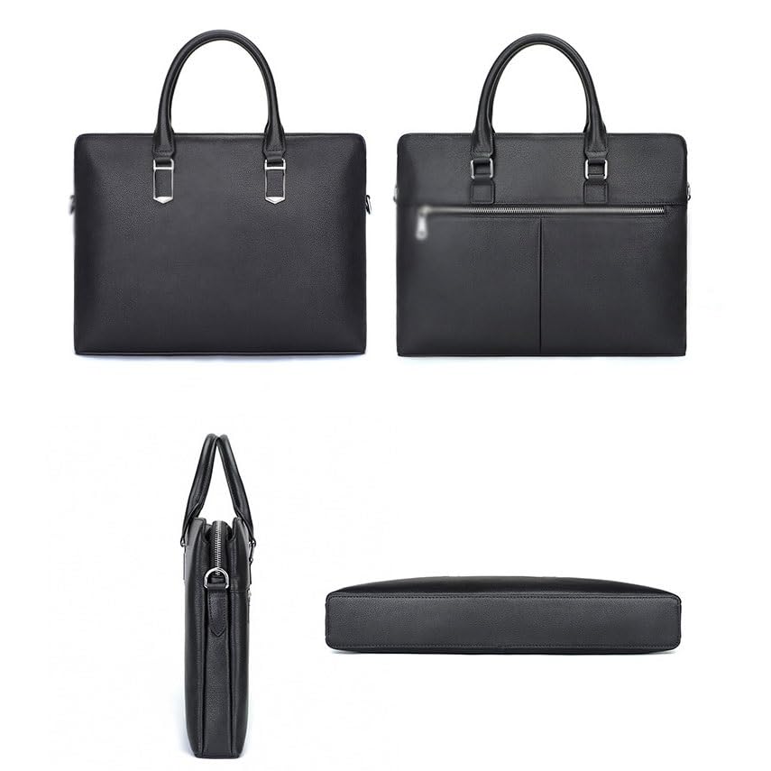 JSEIAJB Men's Briefcase Wholesale Genuine Leather Business Bag Handbag Temperament Large Capacity Men's Bag4