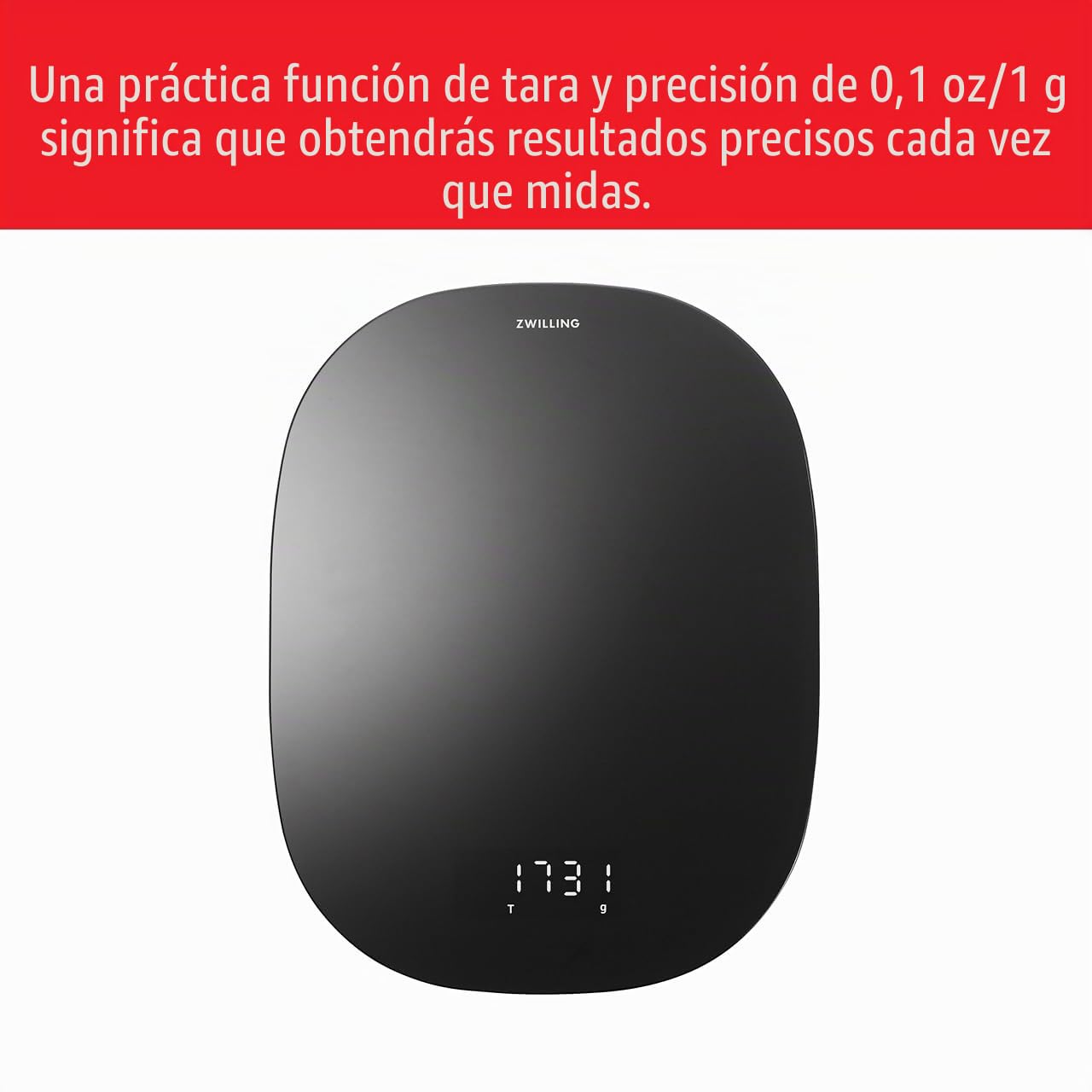 Zwilling Enfinigy Báscula de cocina digital Peso máximo 10 kg Precisión 0,1 g Negro
