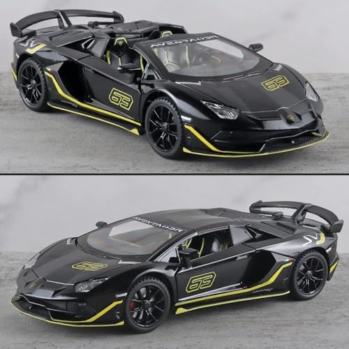 Image of 1:24 Scale Big Size Lamborghini SVJ63 Toy Car | Metal Pullback Diecast Car for Kids with Openable Doors, Sound, Light Effects Toy for Car Enthusiasts (Color As Per Available), Green
