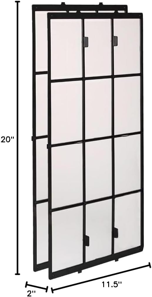 Black Plastic and Polypropylene Washable Air Purifier Filter