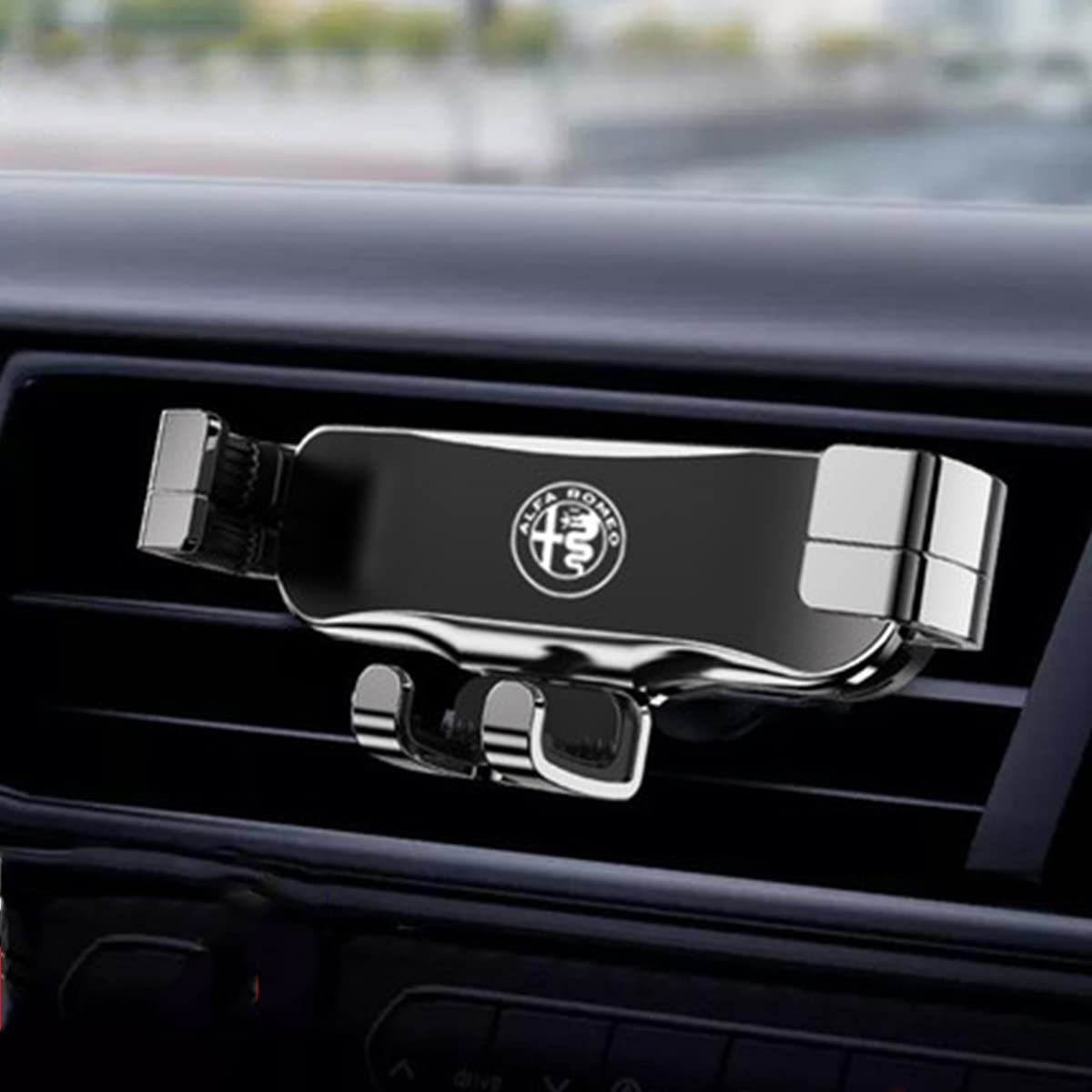 Car Phone Holder Air Vent, Handsfree Mobile Phone Holders for Cars Vent  with Upgraded Firmer Lock, 360 Rotation for Alfa Romeo Giulia 155 156 159  147