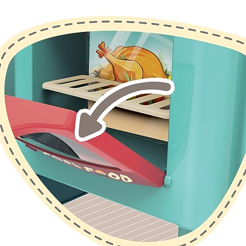 Replay Kids Cozinha Infantil Bancada Food Truk, Forno e Fogão Com Acessórios e Caixa Registradora, M