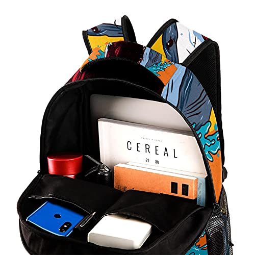 Sac à dos mouton multicolore avec compartiment PC portable et double porte-bouteille - 4