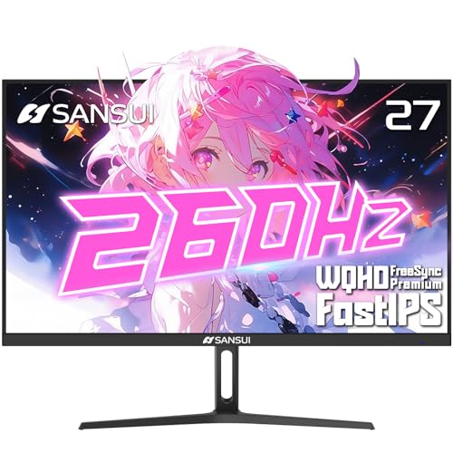 SANSUI Gaming Monitor 27" 1440p 260hz