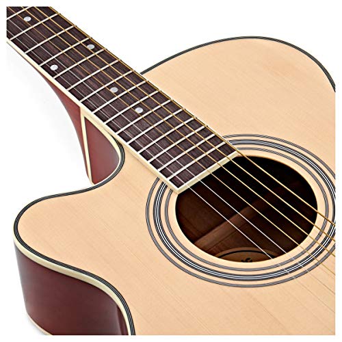 Pack de démarrage pour guitare électro-acoustique gauchère par Gear4music - Les Beatles, Paul McCartney, John Lennon, RIngo Starr, George Harrison Pack de démarrage pour guitare électro-acoustique gauchère par Gear4music – Image 6