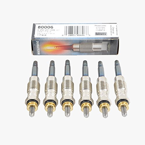 Mercedes-Benz Glow Plugs Diesel, Plug Set Bosch OEM 01039/0008301 (6pcs)